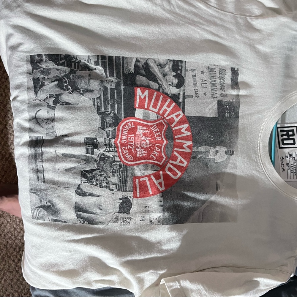 Muhammad Ali Graphic White T-Shirt roots of fight